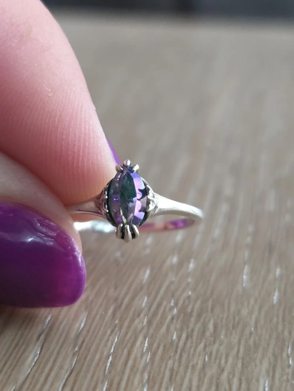 Sterling Silver Mystic Topaz Ring